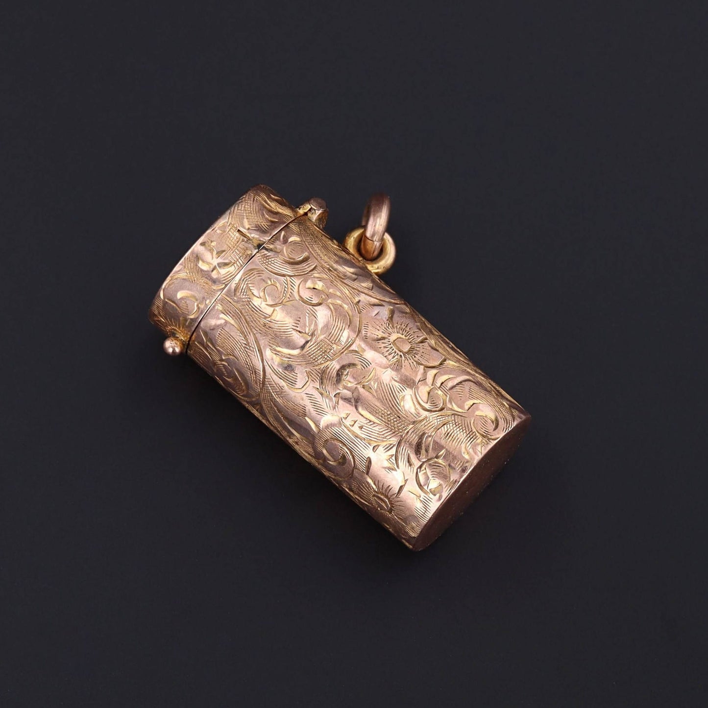 Antique Container Charm | Collapsible Cigarette Holder Charm Case