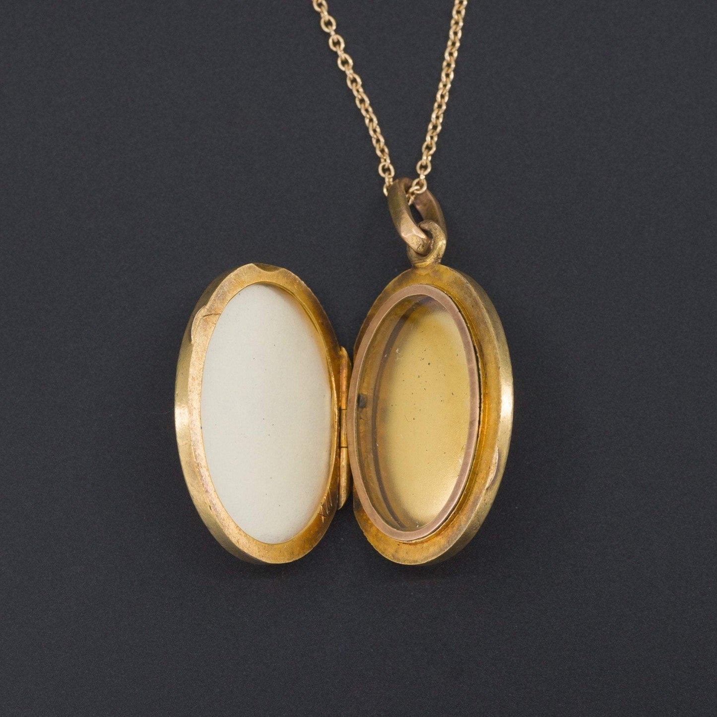 Antique Dove Locket | Dove Holding Olive Branch Locket