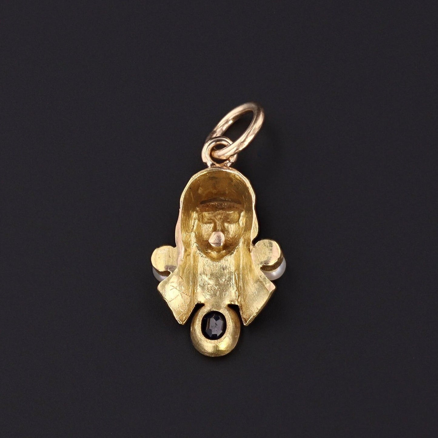 Antique Egyptian Revival Pharaoh Conversion Pendant