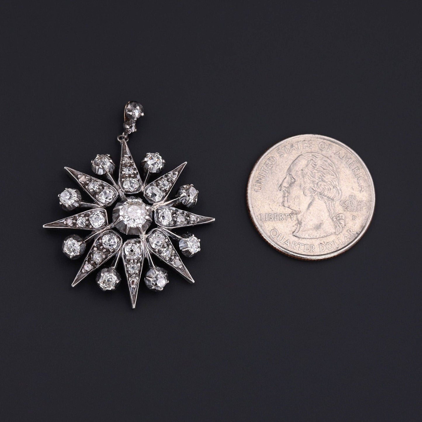 Antique Diamond Star Pendant | Antique Pendant