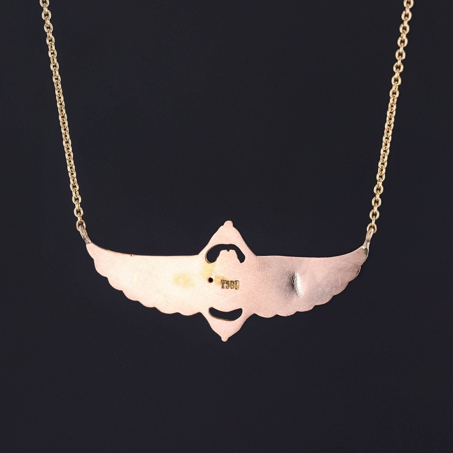 Antique Egyptian Revival Enamel Conversion Necklace