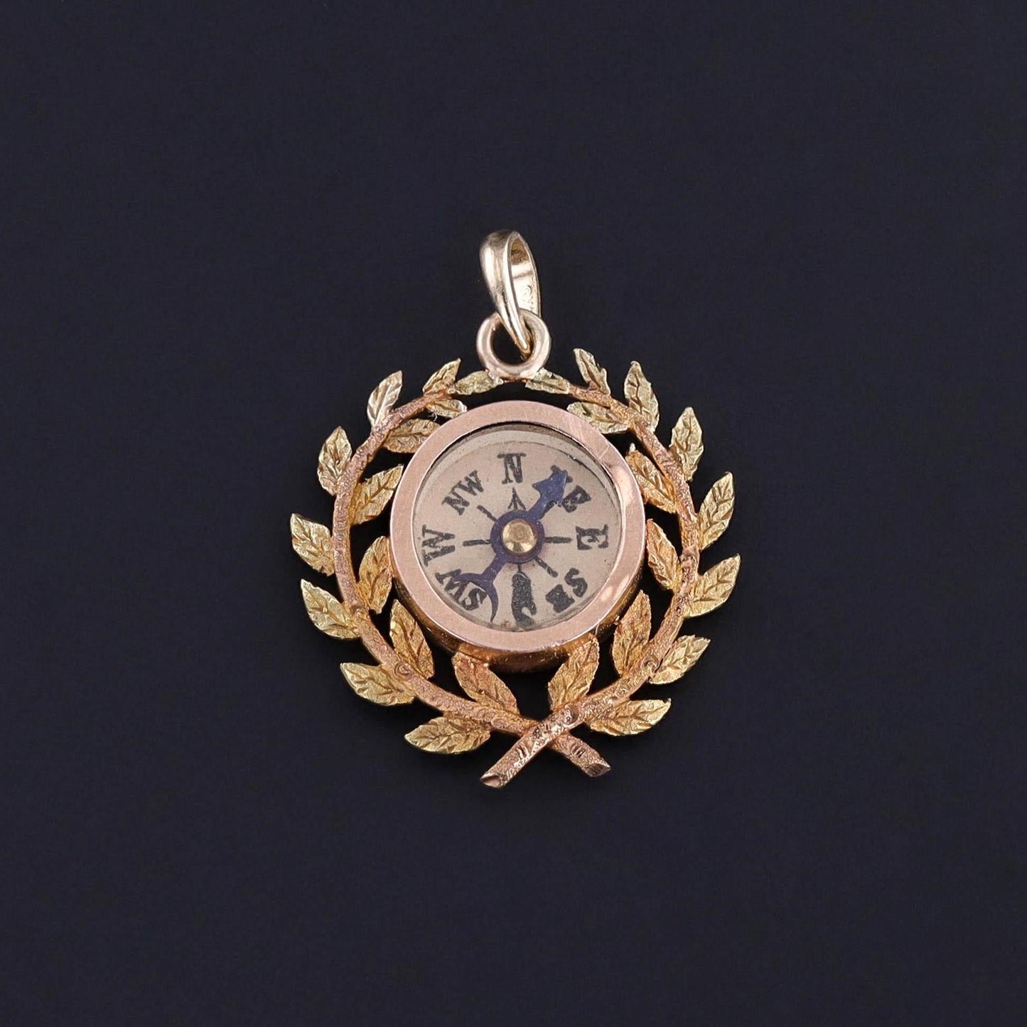 Antique Compass Pendant of 15ct Gold