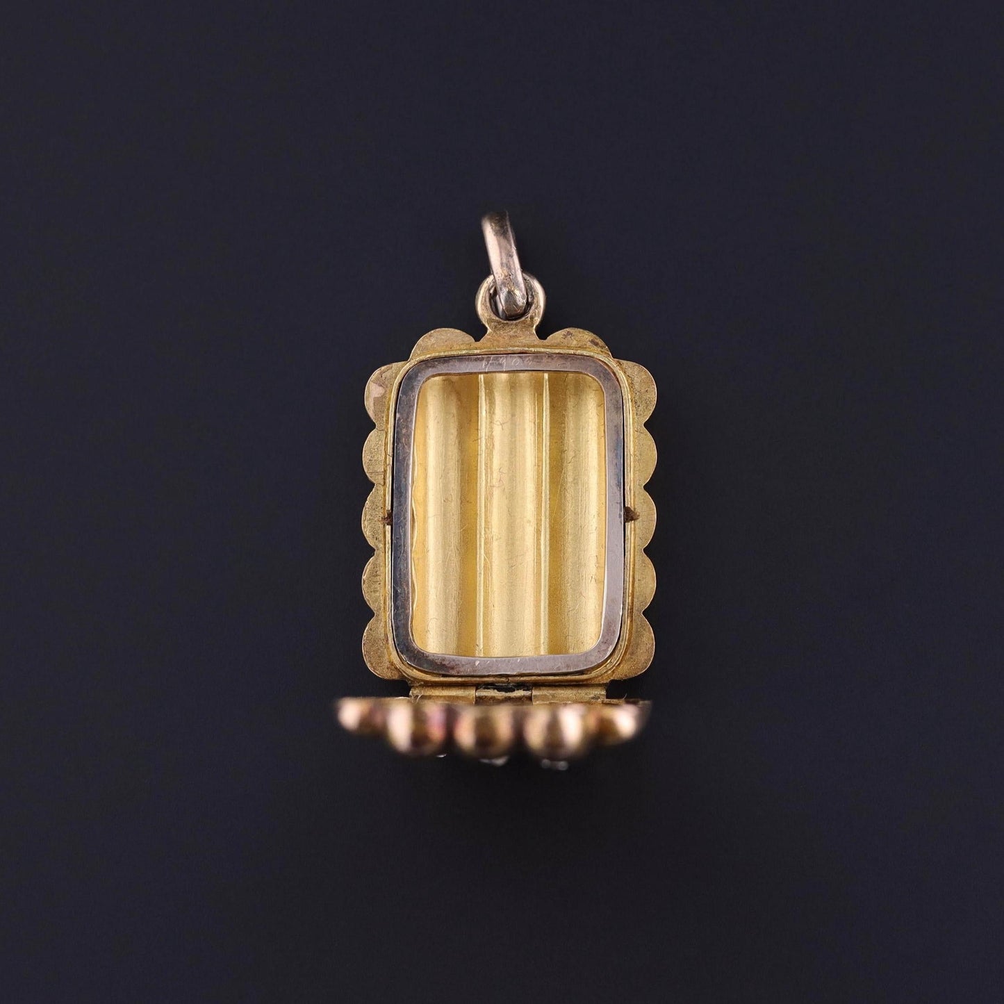 Antique Diamond Locket of 14k Gold