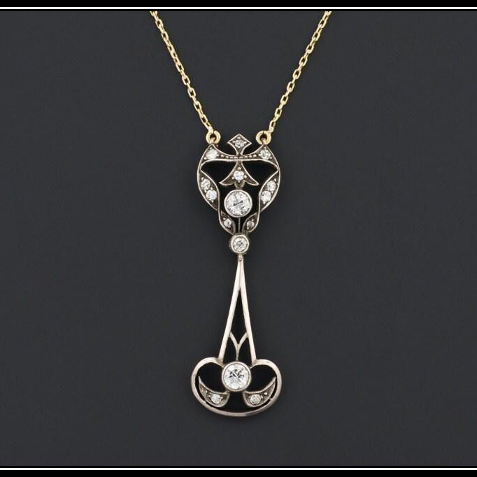Antique Diamond Necklace | Diamond Bridal Necklace